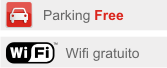Estacionamiento gratuito, wifi gratis